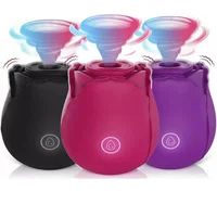 10 Geschwindigkeiten Frauen Saugen Vibrationsmassagegerät Vakuum Saugen Rose Vibrator Klitoris Nippel Stimulator Erwachsene Masturbaton Sexspielzeug 2