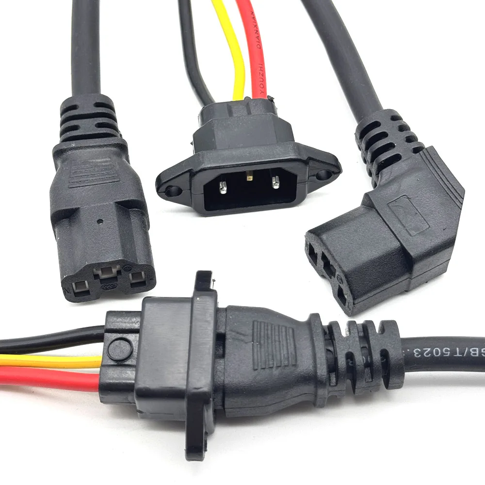 Presa di ricarica per batteria per bici elettrica 10A Spina di ricarica per connettore per auto elettrica Tre cavi verticali universali per veicolo 36V 48V - immagine 4