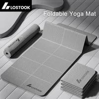 4mm Thick TPE Foldable Yoga Mat Easy to Store Travel Exercise Mat for Yoga Pilates Home Workouts And Floor Exercises