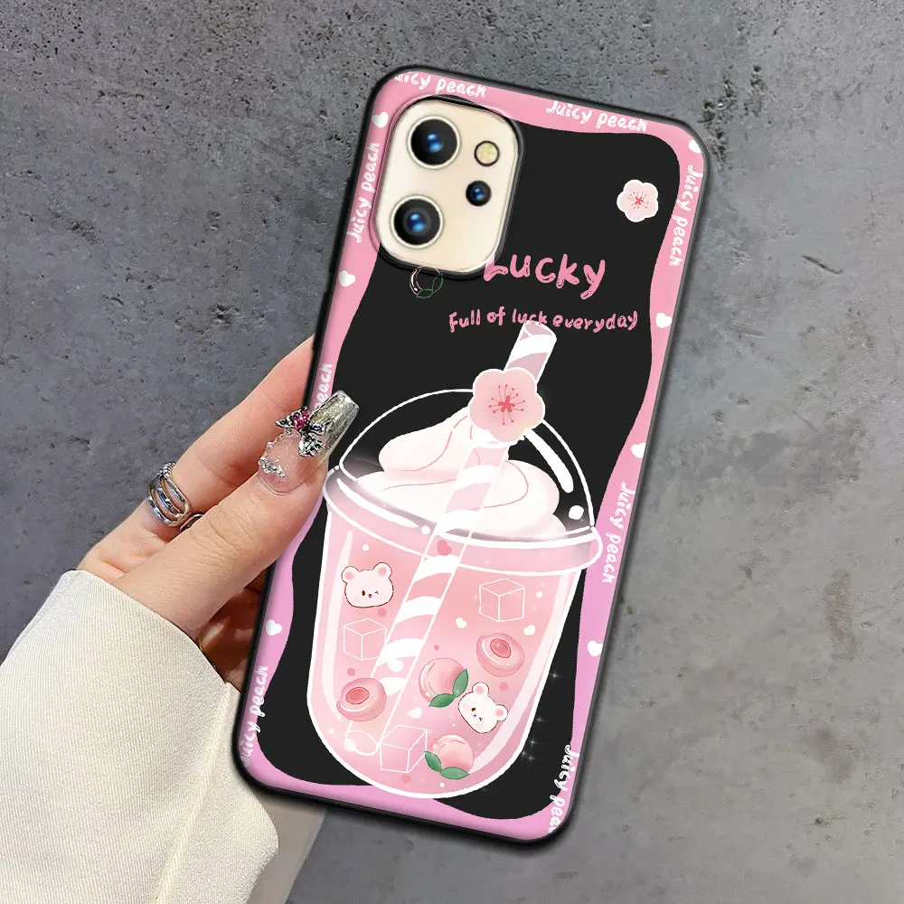 Cartoon Astronaut Pattern Soft Silicone TPU Phone Case - Lovely Back Cover s