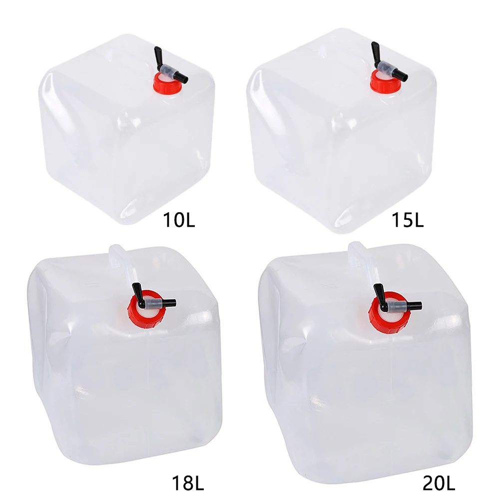 10L-20L Outdoor Collapsible Water Bag Camping Foldable Water Containers Drinking Large Capacity Car Carrier Bottle