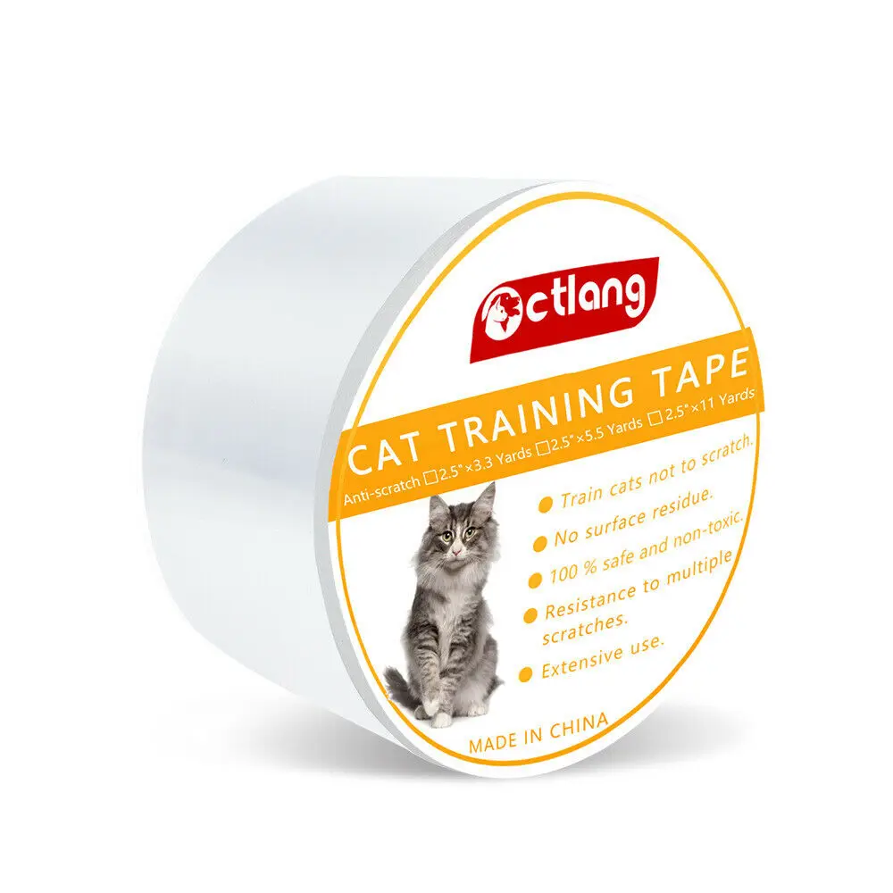 2.5inch Wdith Anti-Scratch Cat Training Tape Strong Rubberized Furniture Sofa Couch Protector Clear Film Sticker Self-Adhesive