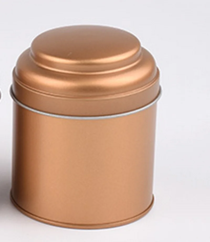 6pcs Tea Tins Canister With Airtight Double Lids,mini Tin Can Box And Small  Round Kitchen Canisters