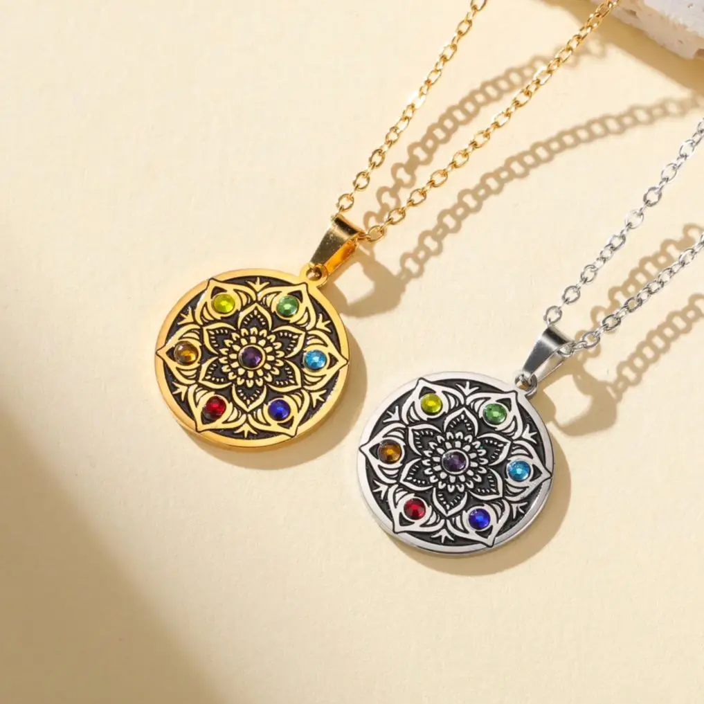 7 Chakra Mandala Necklace 4