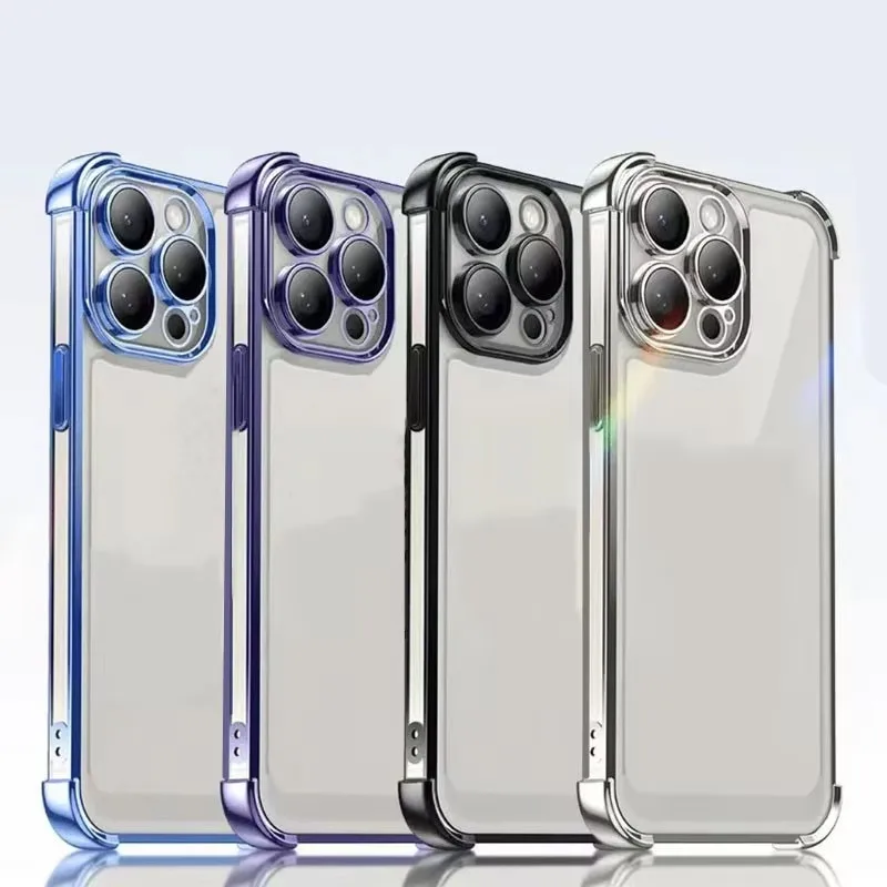 Luxury Plating Shockproof Clear Soft Phone Case