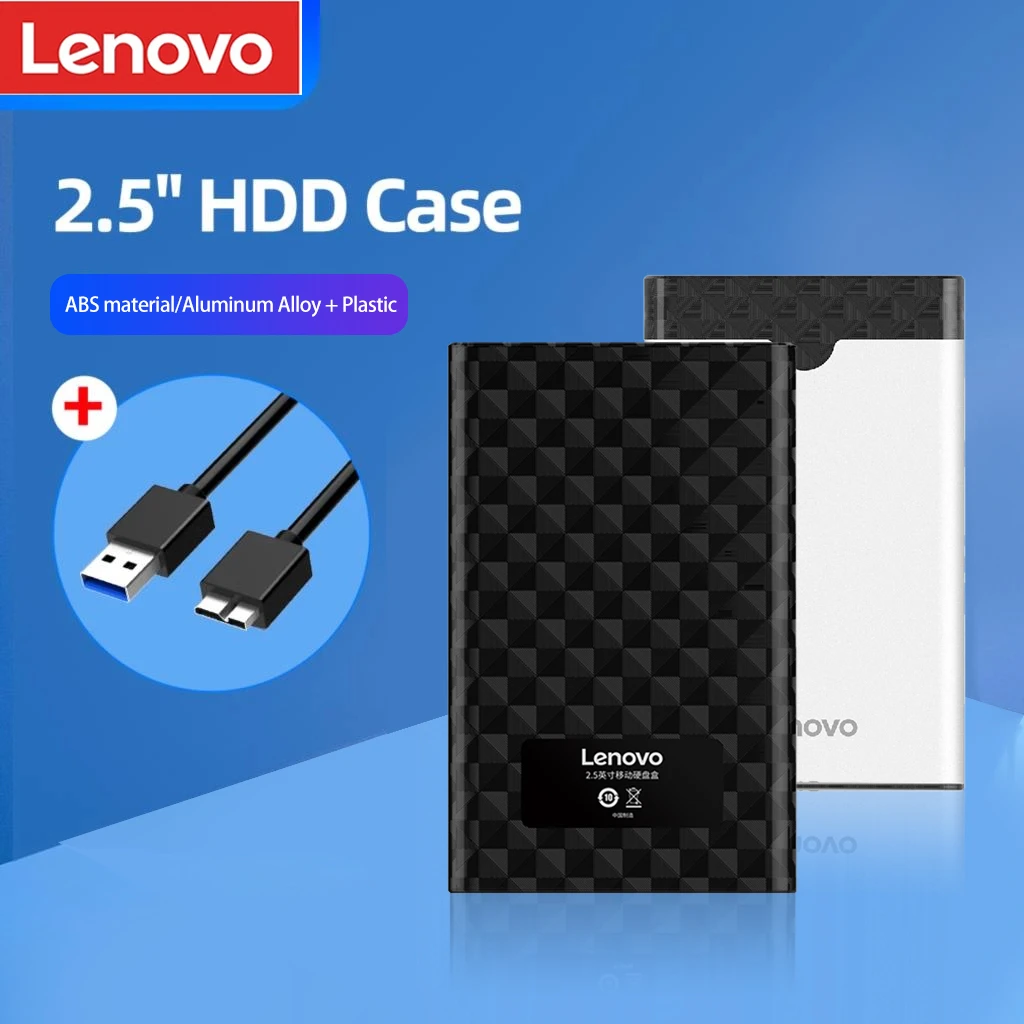 Lenovo carcasa para disco duro de 2,5 pulgadas, carcasa para HDD SSD, a USB 3,0/3,1, Externo, para móvil, caja de 6tb, hd portátil, de 2,5 pulgadas adaptador disco duro portatil carcasa