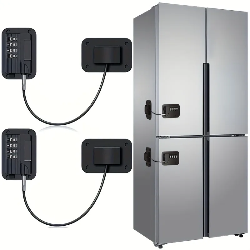 Secure Password-Protected Refrigerator Door Lock for Kitchen Cabinets and Drawers