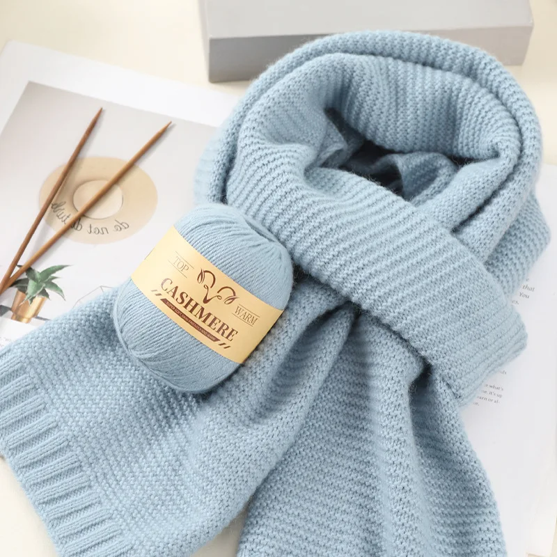 6pcs Pure Cashmere Yarn 95% Cashmere for Crocheting 3Ply Worsted Mongolian Warm Weaving Fuzzy Knitting Cashmere Hand Yarn Thread 3