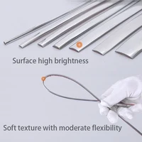  3C/5C Chrome  Trim PVC Universal  Auto Door Bumper Scratch-Proof Protector StickersAnti-Collision Tape Car Door Edge Guard 5