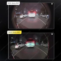 DUDUAUTO 360 °   Caméra panoramique 1080P AHD pour Sony 662, arrière avant gauche droite autour de la vue, accessoires de voiture pour Radio android de voiture 5