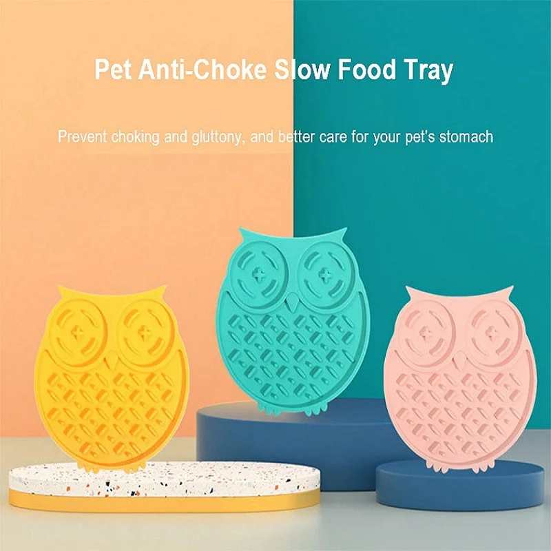 

Подкладка для медленного корма для собак, подкладка для медленного кормления, коврик для лизания, Силиконовый противоударный коврик с присоской, миска для питомцев, аксессуары для сухого корма для собак