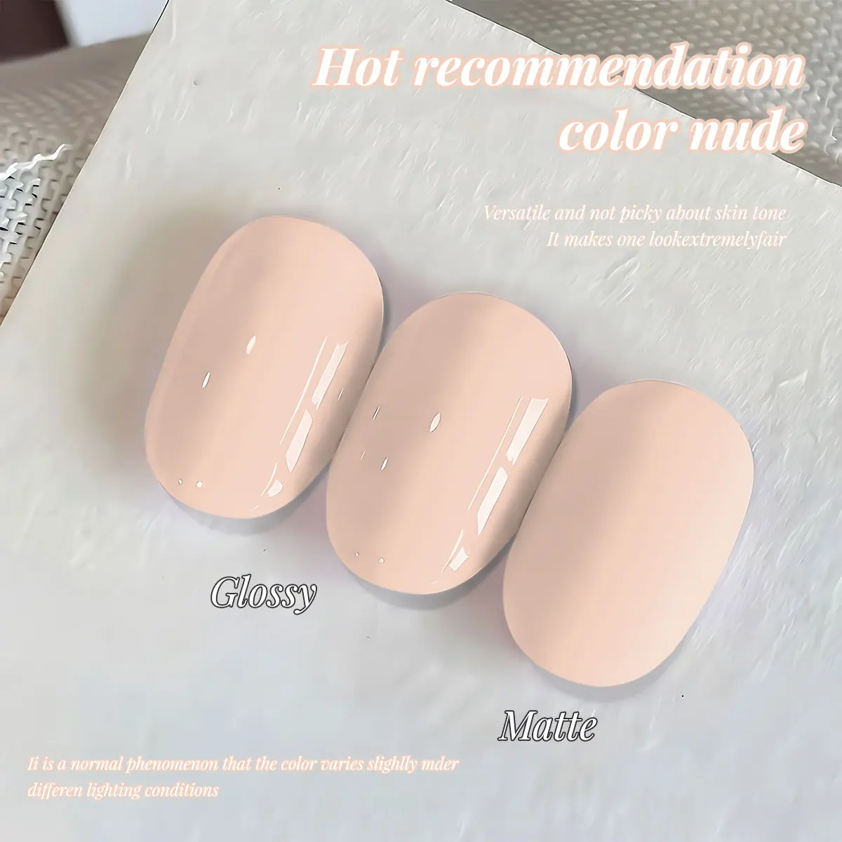 Gel per unghie beige nude di alta qualità, a lunga durata, per UV e LED, formula delicata e non tossica, flacone da 10 ml di grande capacità, prodotti per unghie convenienti, colori neutri essenziali per il fai-da-te personale e la vendita all'ingrosso per saloni di bellezza. - immagine 4