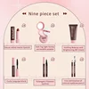 Makeup Case Gift Set Makeup Gift For Girls High Pigmented Lip Gloss BB Cream Eye Shadow Blush Concealer Eyebrow Pencil Cosmetics 6