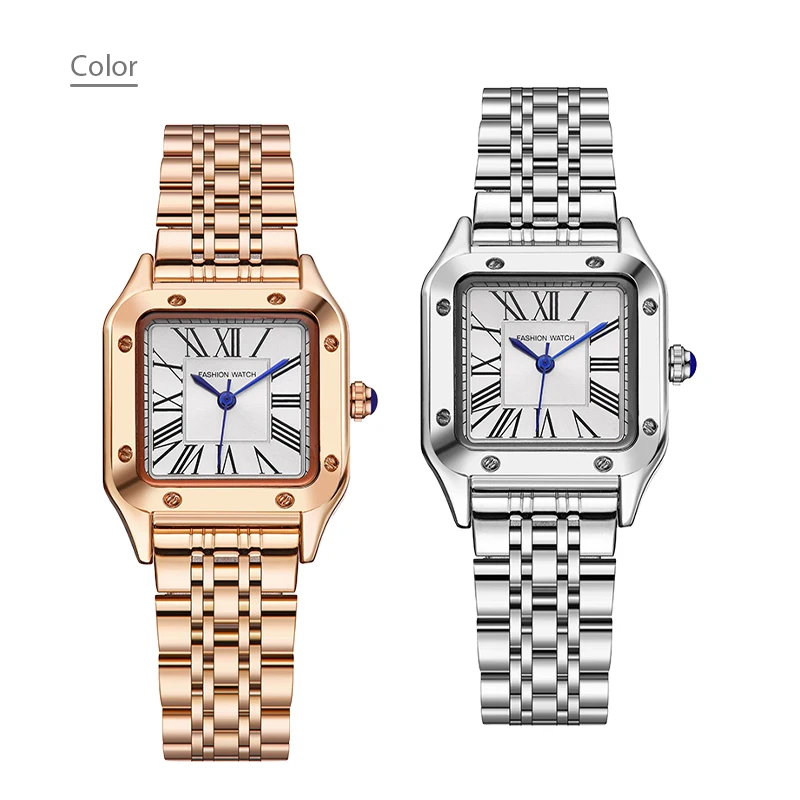 Luxury Exquisite Square Watch Women Steel Band Waterproof Casual Brand Hand Clock Female Gifts Fashion Quartz  Wristwatch Ladies