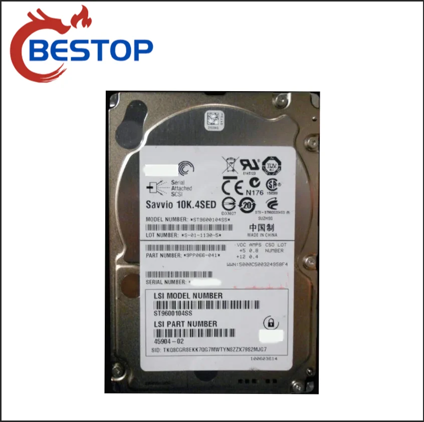 

Для сервера 600G 10K SAS 6GB 2,5 ST9600104SS 08MP93