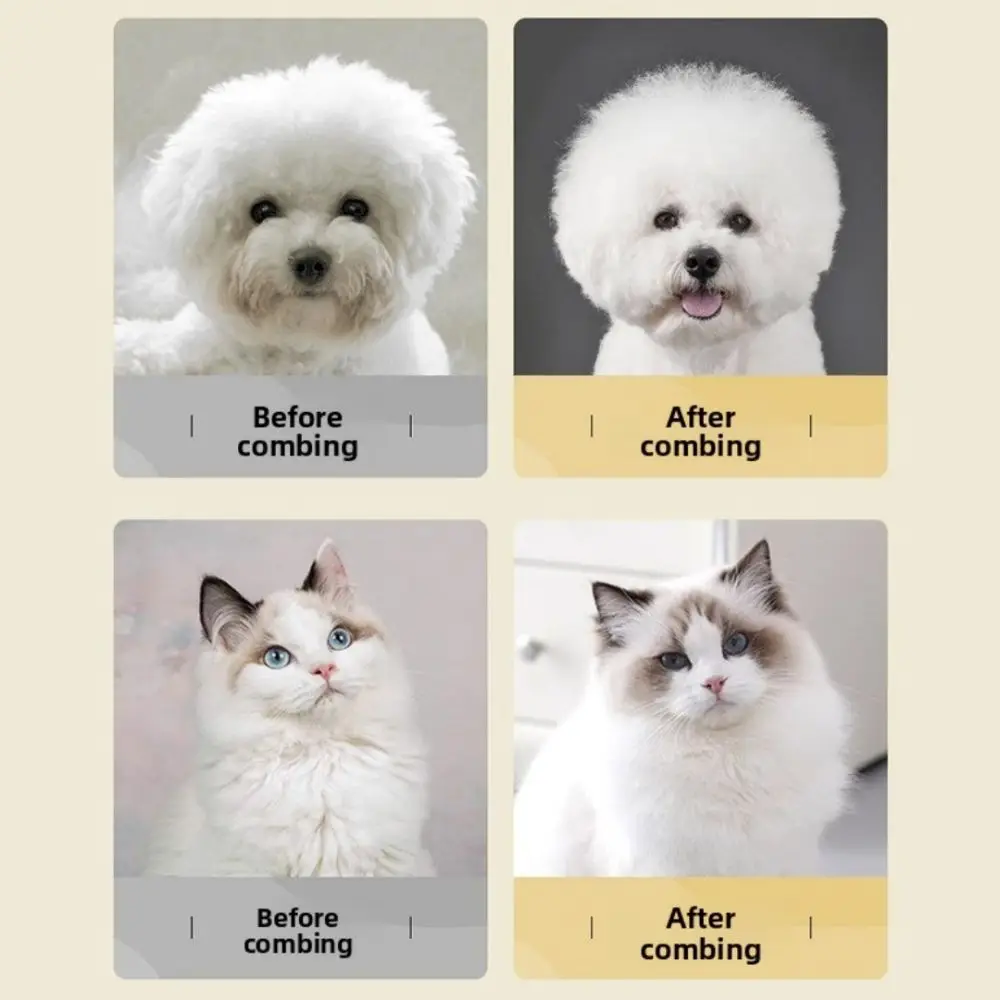 New Extra Long Pins Pet Hair Knots Remover Large Knots Remover Pet Slicker Brush Solid Color Dog Grooming Brush for Dogs Cats 5