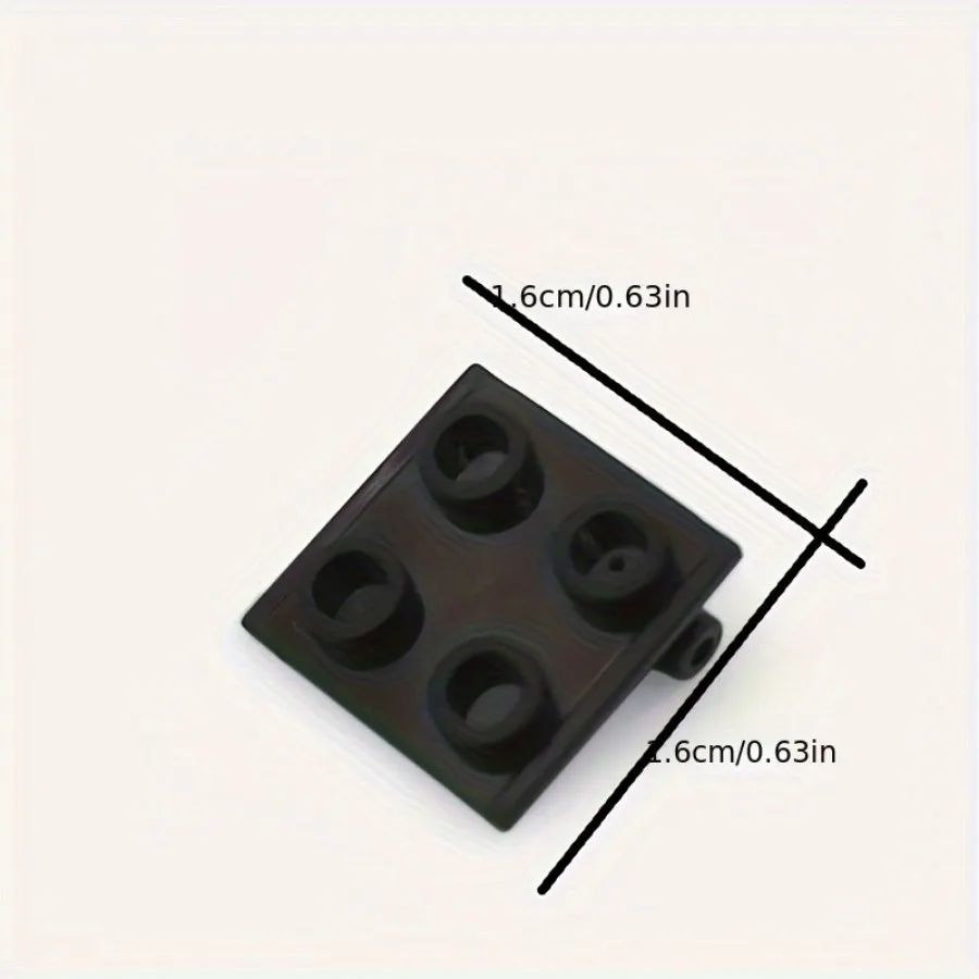 20 Stück MOC Ziegelteile Scharnierziegel 2x2 obere Platte dünner Scharnierziegel 1x2 Basis kompatibel mit 3937 6134 Kinder DIY Spielzeug Geschenke – Detail 1