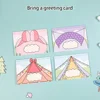 Sanrio Sticky Note Birthday and Christmas Greeting Cards Cute Message Cards Kawaii Cute Greeting Card Envelope With Sticker Set 2