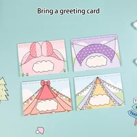 Sanrio Sticky Note Birthday and Christmas Greeting Cards Cute Message Cards Kawaii Cute Greeting Card Envelope With Sticker Set 2