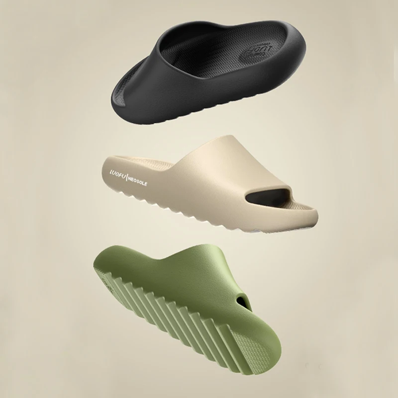 LUOFU Men's Arch Support Slippers, Comfortable Non-Slip Platform