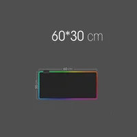 LED Light Mousepad RGB Keyboard Cover Desk-mat Colorful Surface Black Mouse Pad Waterproof Multi-size World Computer Gamer - Image 4