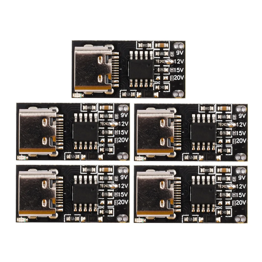 

5PCS PD/QC Decoy Board USB Boost Module PD3.0 2.0 QC3.0/2.0 Type-c Trigger Polling Detector Power Fast Charge 9V 12V 15V 20V