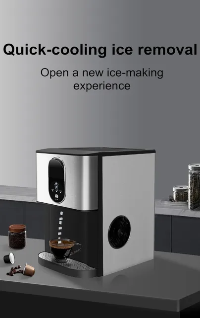 Ice Maker White Portable Small Multifunction Self Cleaning Nugget