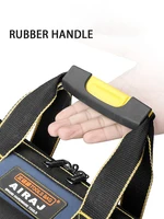 Tool bag AIRAJ Large New Multi-Function Tool Bag 1680D Oxford Cloth Electrician Multi-Pocket Waterproof Anti-Fall Storage Bag 2