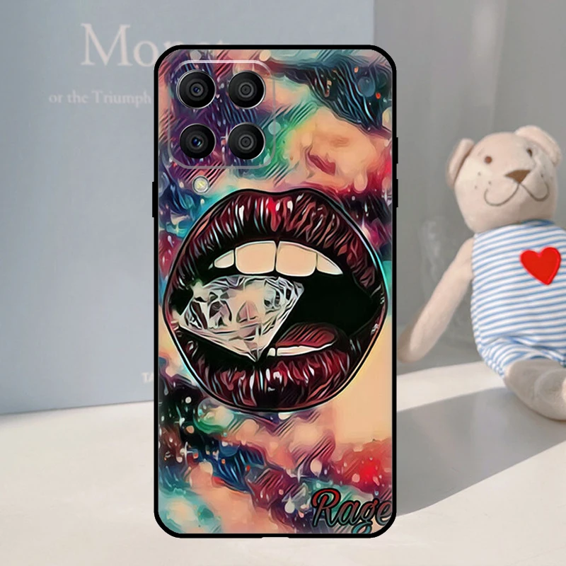 Seductive Lips Design Phone Case