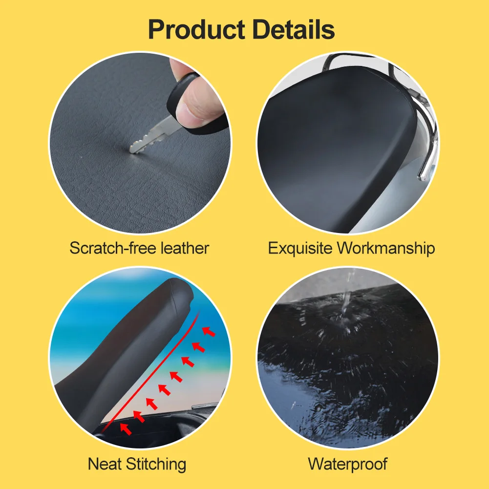 Motorcycle Seat Cover 1Pc 92x55CM Leather Waterproof Dustproof Sunscreen Motorbike Scooter Cushion Seat Cover Protector motorcycle seat covers