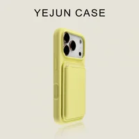 Luxury liquid shockproof card holder phone case for iPhone 17 16 15 13 14 Pro Max soft silicone card slot wallet protect cover - Image 5