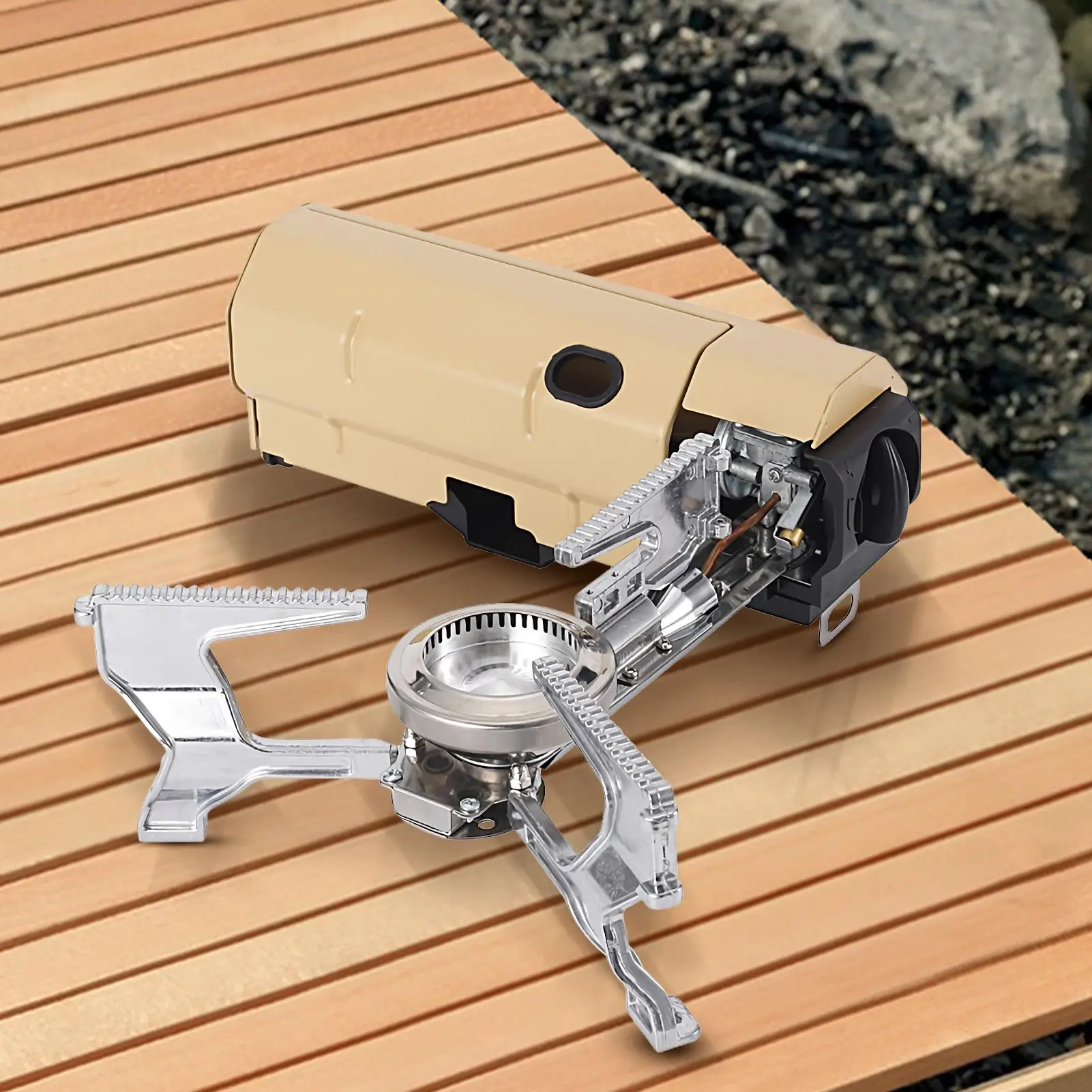 Portable Stove For Camping Backpacking Stove Burner Foldable For Backpacking Rv Survival Mountaineering Road Trip Outdoor Hiking