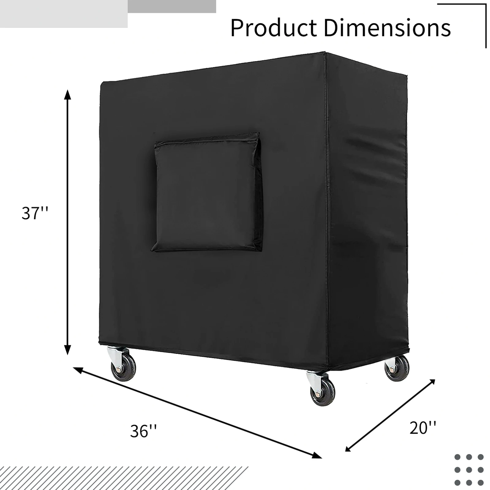 Rolling Cooler Cart Cover 420D Waterproof Cooler Cart Cover Fits For Most 80-100 Quart Carts Outdoor Beverage Patio