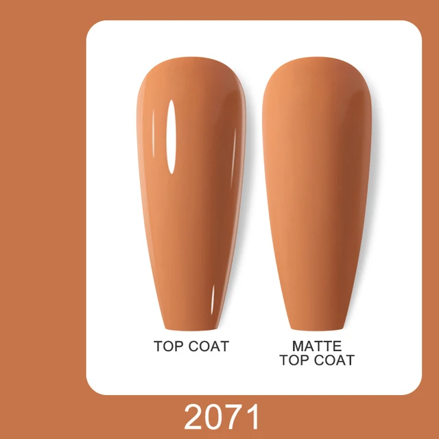 Arte Clavo 15ml Brown Coffee Color UV Gel For Nail Gel Nail Polish Varnish Hybrid Glitter Decoration Base Top Coat Set 2071