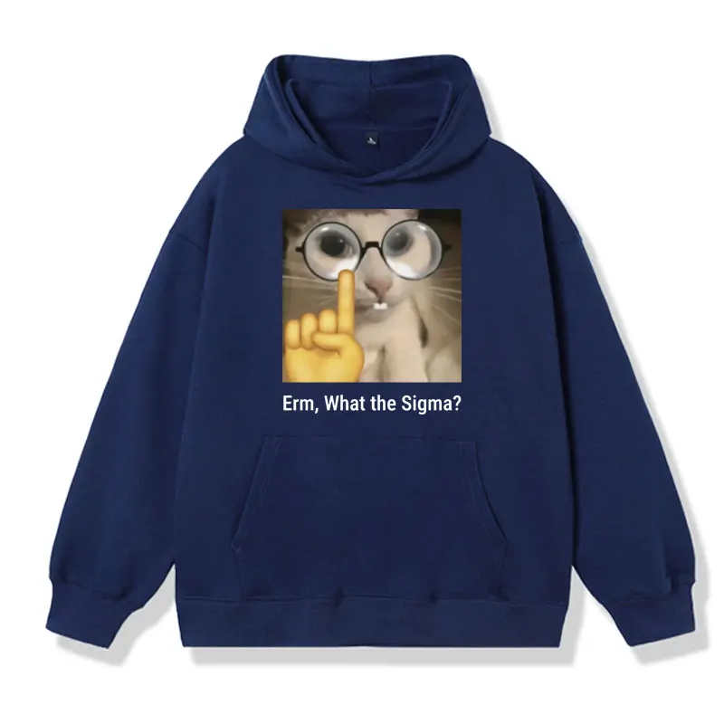 Funny Cat Sweatshirt Not Right Meow Graphic Hoodie Men Women Fashion Oversized Winter Long-sleeved Hoody Pullover Streetwear