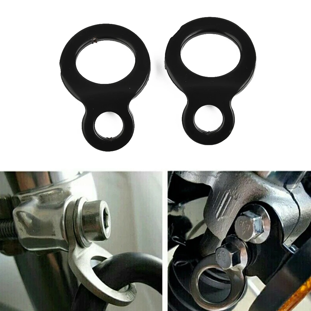 

2 Pcs Tie Down Strap Rings Point Securing For Motorcycle Dirt Bike ATV UTV Quality Black Accessories For Vehicles