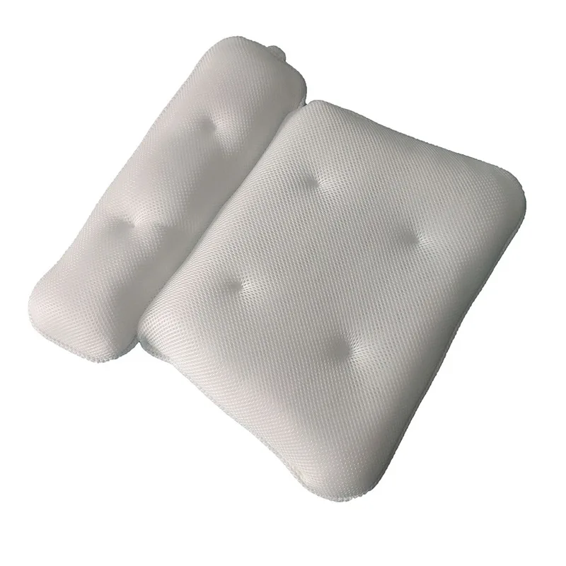 Spa Non-Slip Bath Pillow With Suction Cups Bathtub Neck Back Support Headrest Pillow Thickened Home Hot Bath Cushion Accersory