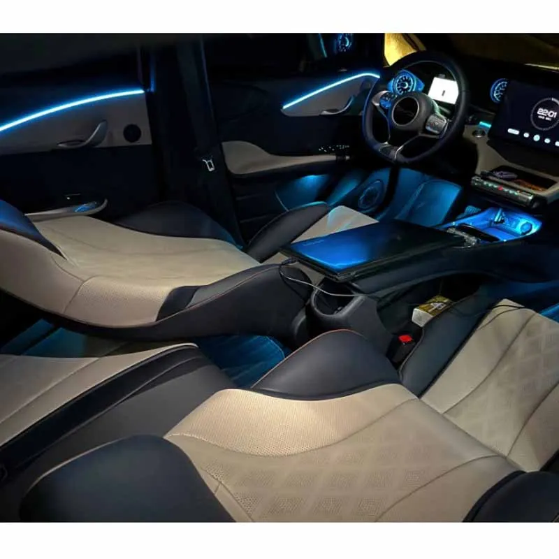 Byd Dolphin 2022 자동차 주변 조명, 범용 LED 인테리어 히든 스트립 램프, 풀 컬러 스트리머