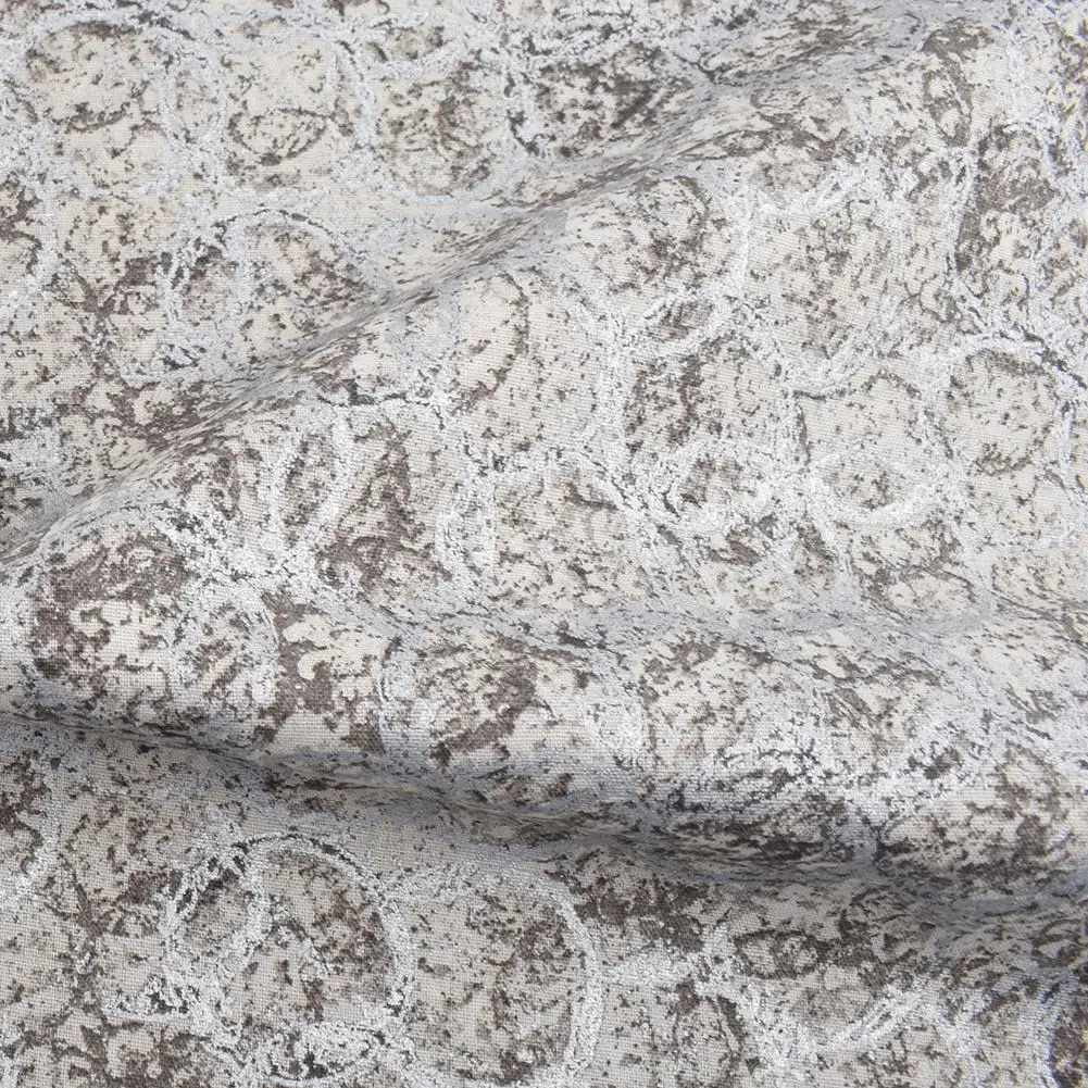 Chainho,Printed Plain Weave Cotton Fabric,Handmade DIY Quilting Sewing Material,Patchwork Cloth,Gray Color Series,20x25cm,15CD65