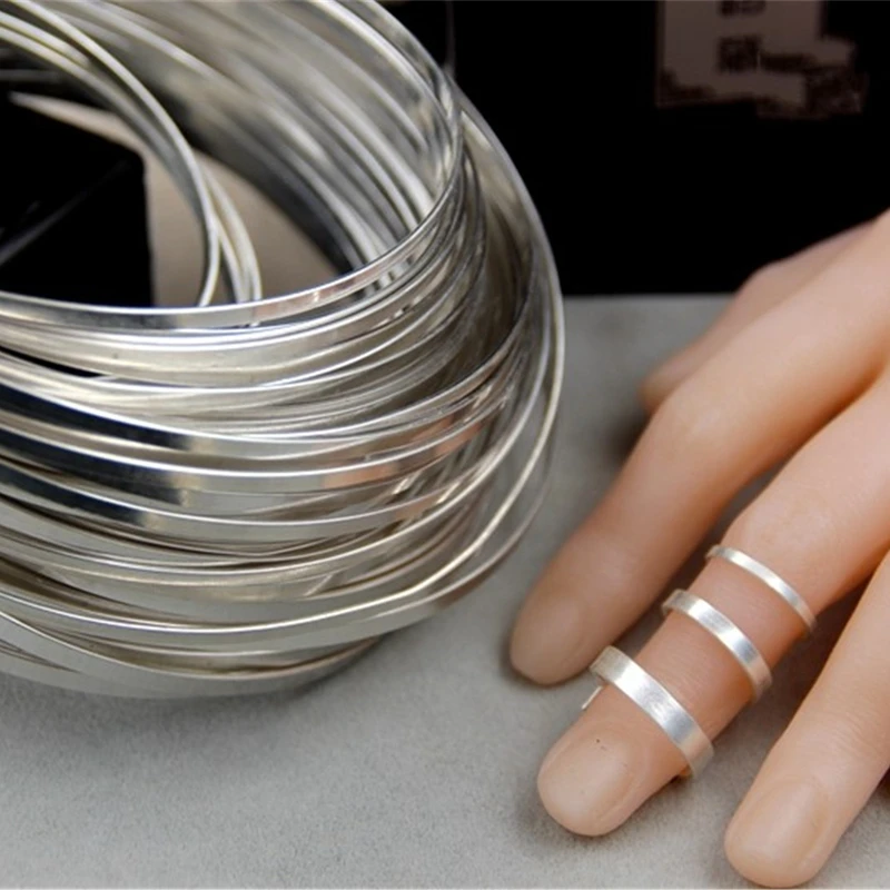 Sterling Silver Flat Wire Jewelry Making 2mm 6mm Sterling Silver Flat Wire 925 Aliexpress