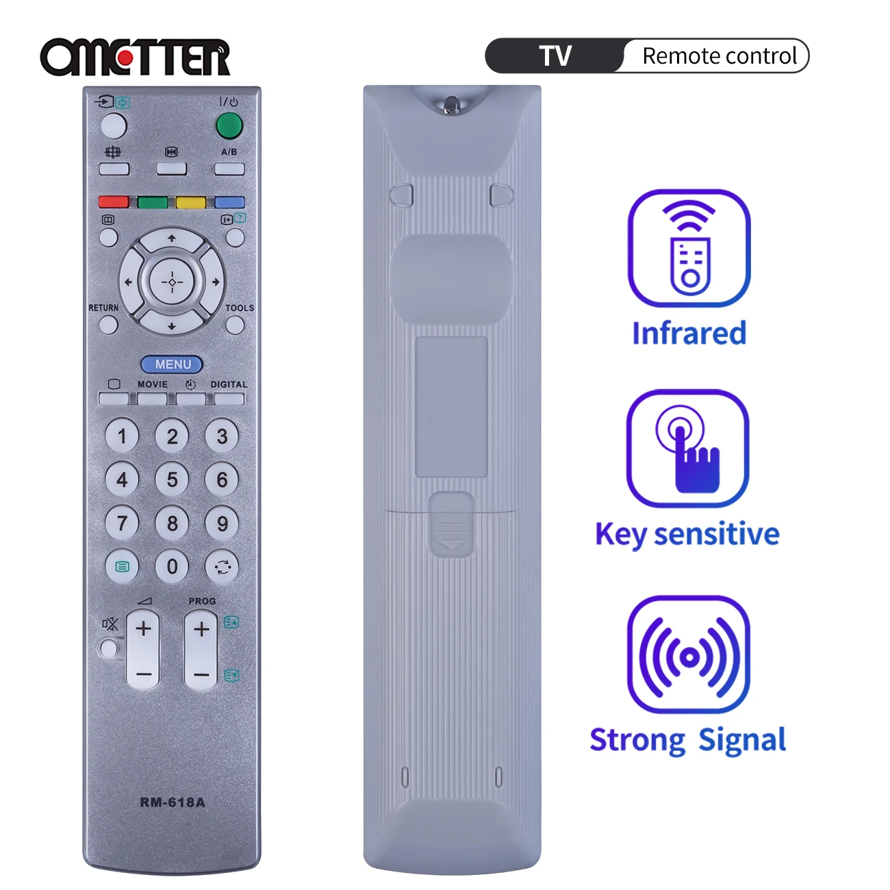 Rm-618A Per Sony Bravia Telecomando Smart Tv Rm-Ed005 Ga005 Rm-W112 Ed014 Rm-Ed006 Ed007 Ga008 Rm-Ed008 Ed005W