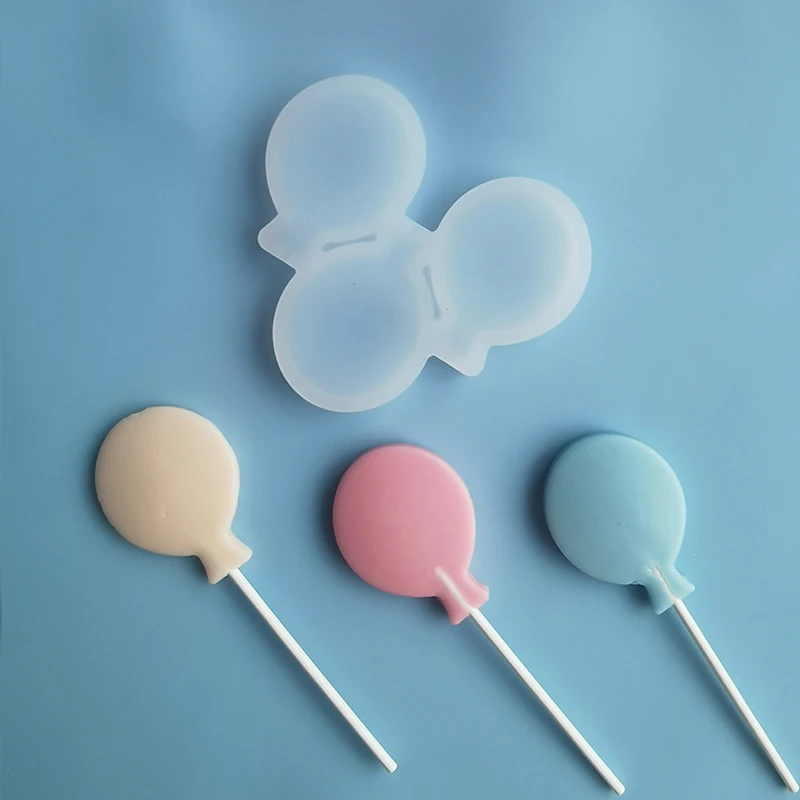 

Balloon Design Lollipop Silicone Mold Candy Cupcake Topper Model DIY Tools