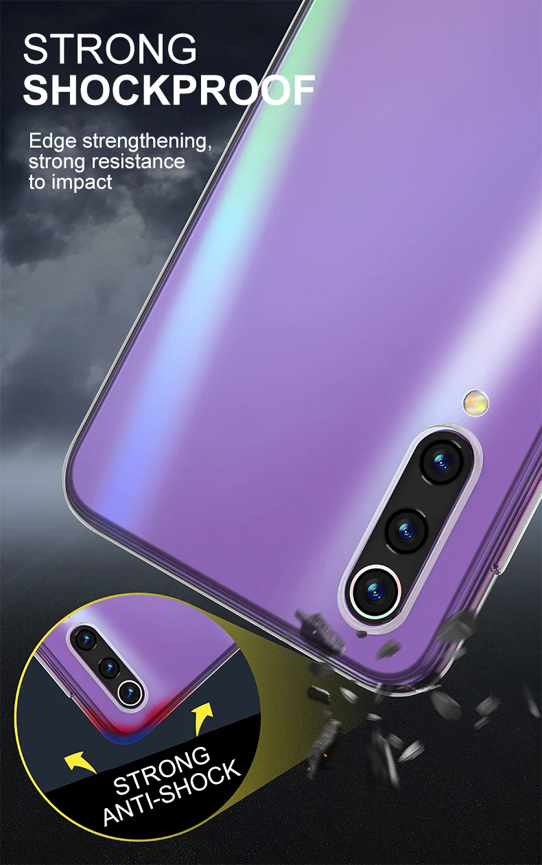 Transparente Silikon-weiche Handyhülle für Xiaomi Mi9 Mi 9 9T 10 10t 10s 11 Klare transparente Hülle für Mi A1 A2 A3 Lite 6 8 9 Se – Detail 5