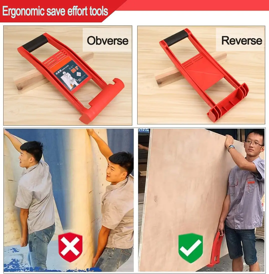 Panel Carrier 80 kg Panel Carrier Plier Load Tool Marble Plasterboard Load Lifter Giant Panel Carrier Carry Tile Tools Wooden Board Extractor