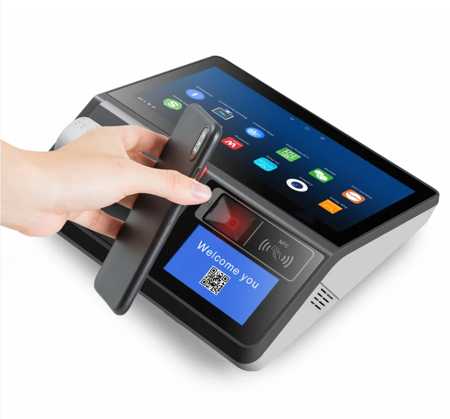 Windows/Android POS System Cash Register 11.6 Inch Touch Screen POS Cashier 80MM Receipt PrinterLoyverse  Scanner NFC VFD