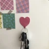 3/5/10/20pcs - Heart-Shaped Hooks - Rustproof, Reusable for Towels, Clothes & Keys - Easy Install, No Drilling Required 6