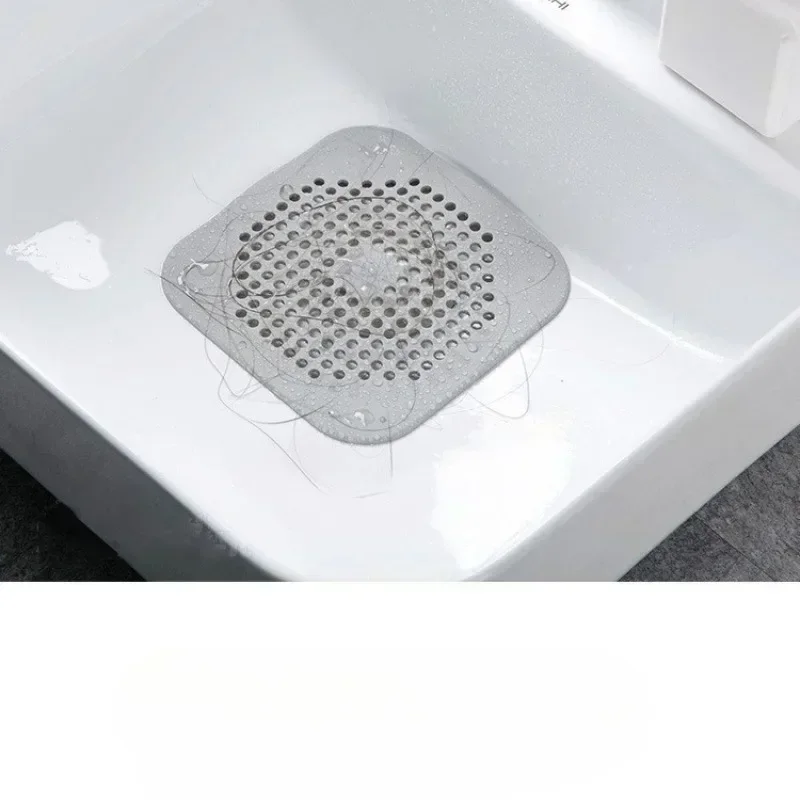 Silicone Floor Drain Sticker Bathroom Hair Filter