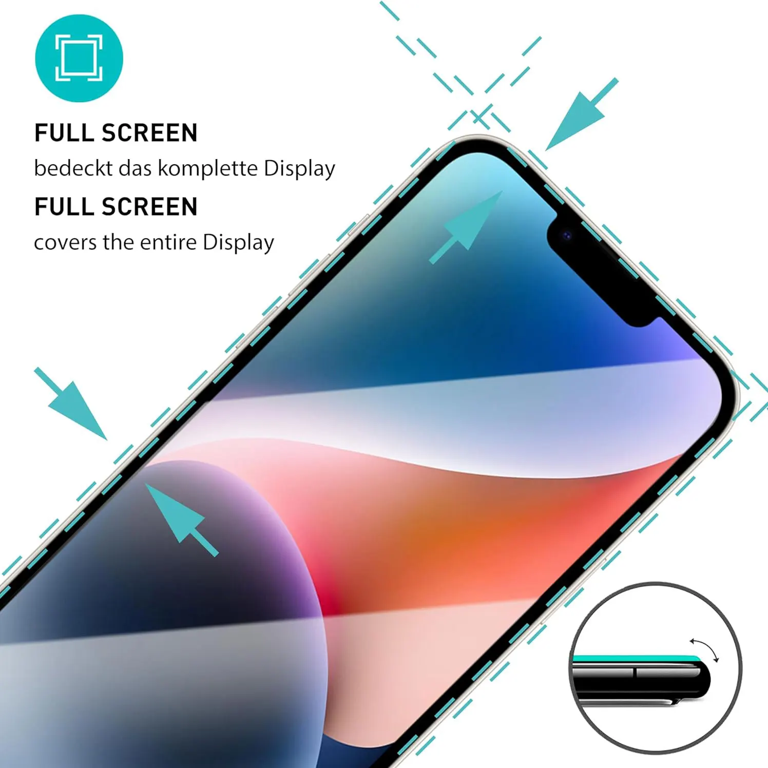 Premium Full-Coverage 99D Tempered Glass Screen Protector Film - 1-3 Pack