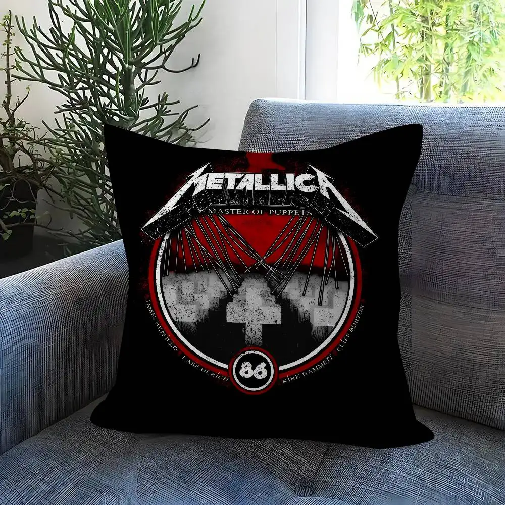 Kissen Anime-Kissen Sofabett Kopfkissenbezug Kissenbezug Fashion Band M-MetallicaS Album – Detail 9