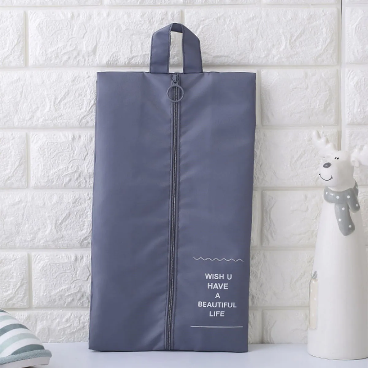 1pc-Travel Shoe Storage Bag Foldable Waterproof Shoe Bag Large Capacity Portable Sports Shoes Dustproof Slippers Organizer